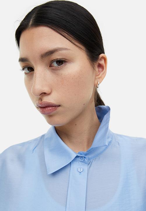 H&M - Relaxed-fit shirt - light blue 