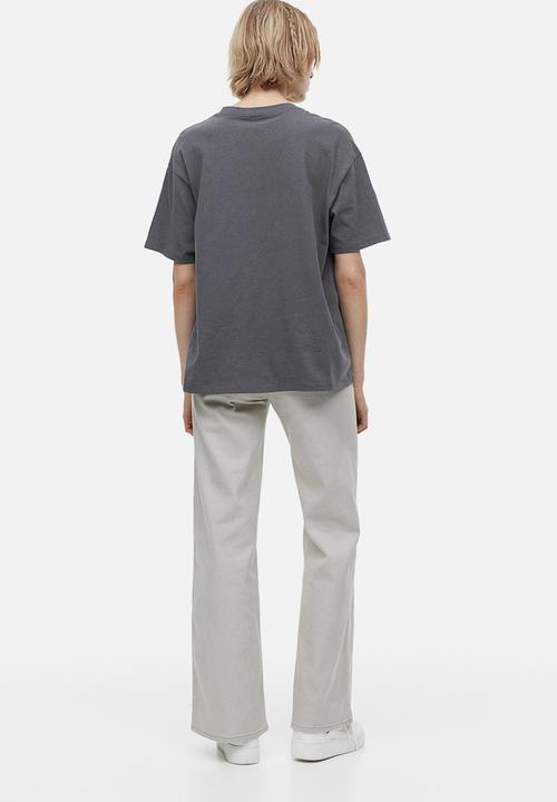 H&M - Oversized printed T-shirt - grey nashville