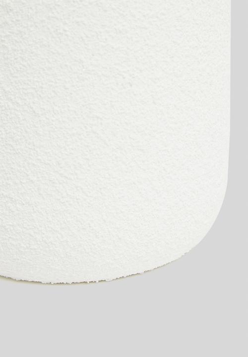 H&S - Textured Ceramic Candle - Light Grey/Oud Wood