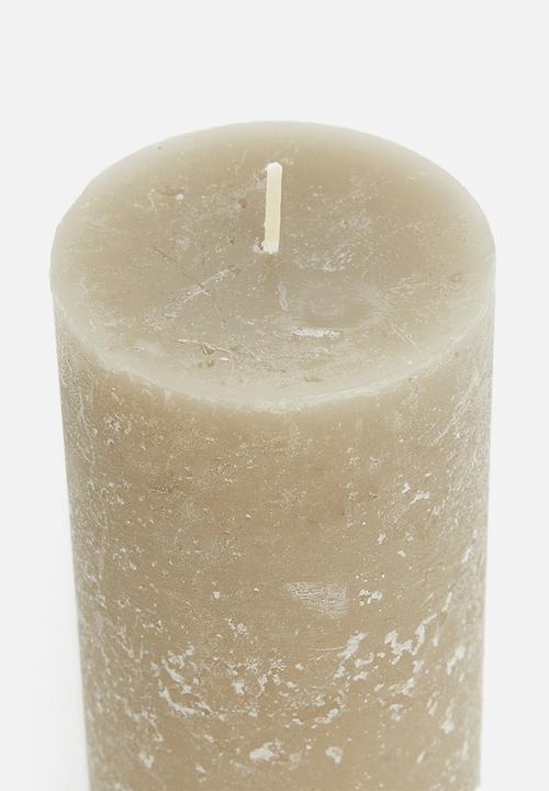 H&S - Pillar candle - taupe S