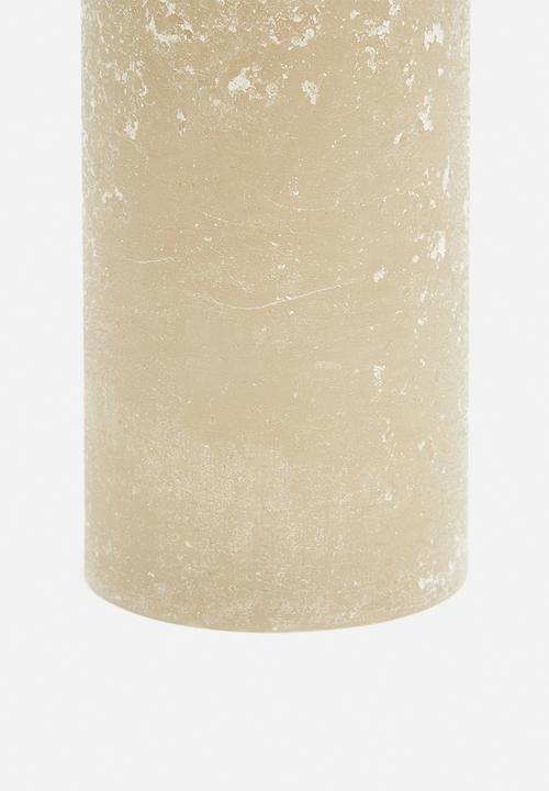 H&S - Pillar candle - taupe S