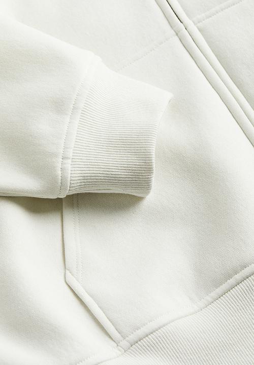 H&M - Printed zip-through hoodie - white