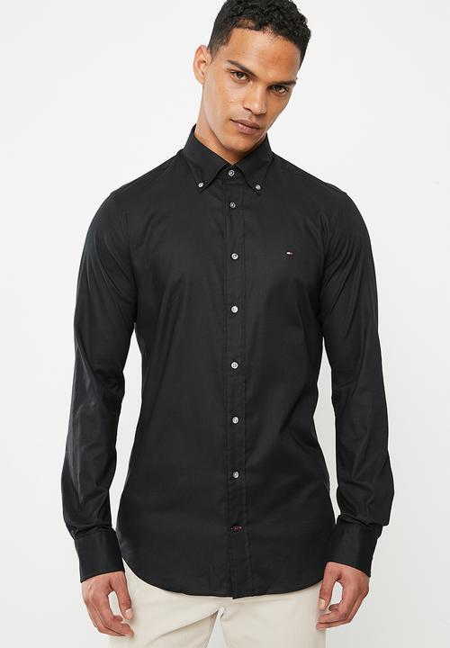 Tommy Hilfiger - Cl flex oxf rf shirt - black