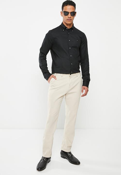 Tommy Hilfiger - Cl flex oxf rf shirt - black