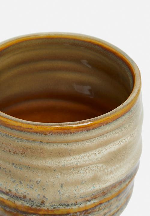H&S - Mini porcelain flowerpot - neutral