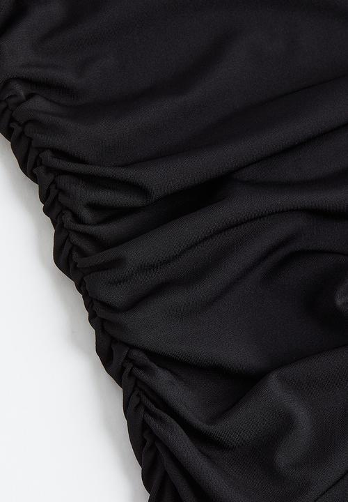 H&M - Gathered bodycon dress - black