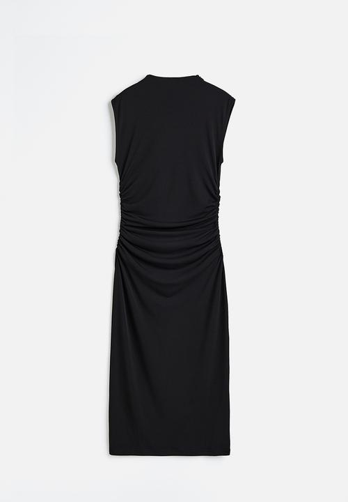 H&M - Gathered bodycon dress - black