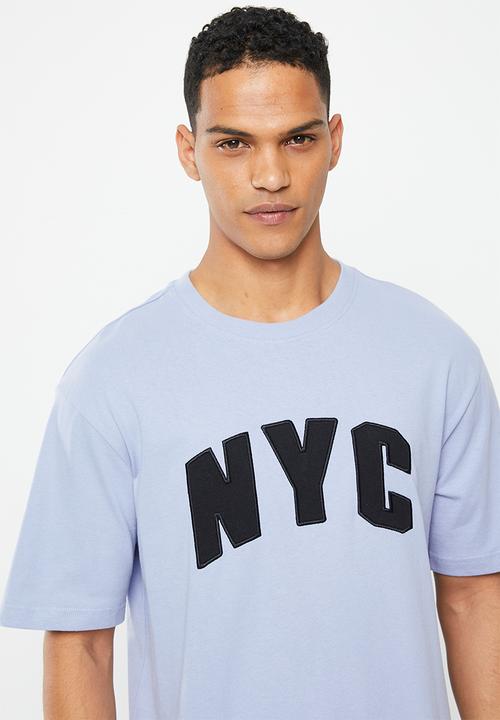 Only & Sons - Onstroy relaxed text print short sleeve tee - eventide 