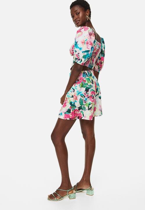 H&M - Pull-on shorts - cerise floral