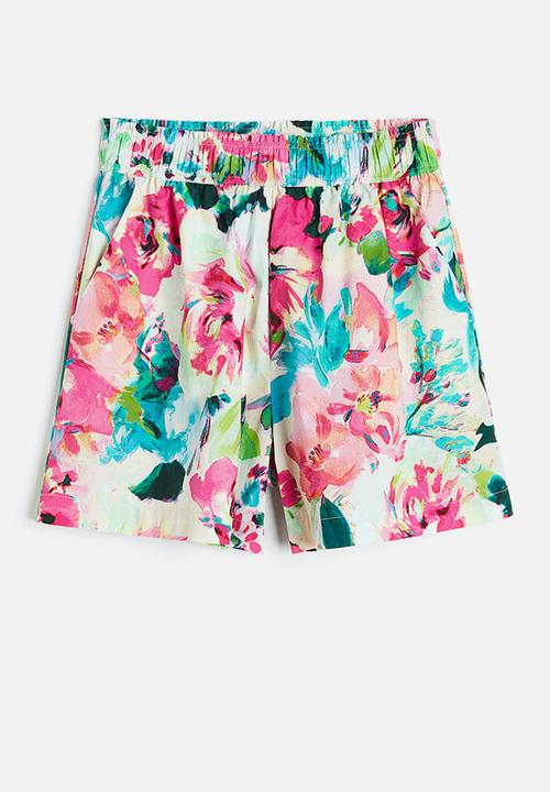H&M - Pull-on shorts - cerise floral