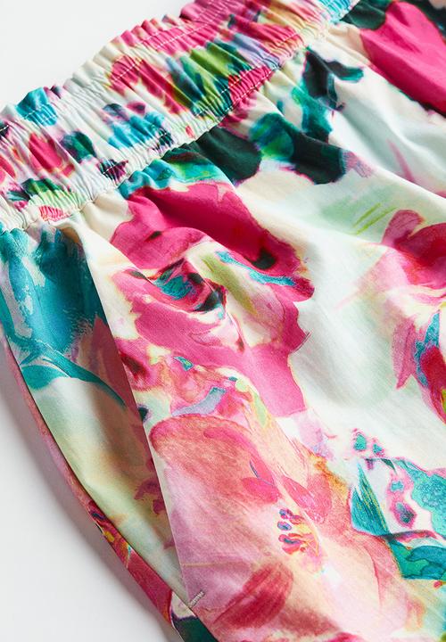 H&M - Pull-on shorts - cerise floral