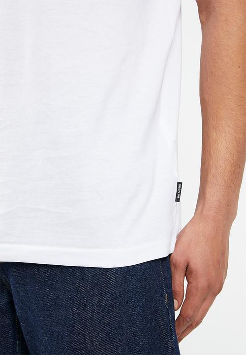 Only & Sons - Onstim life regular fit vasity short sleeve tee - bright white