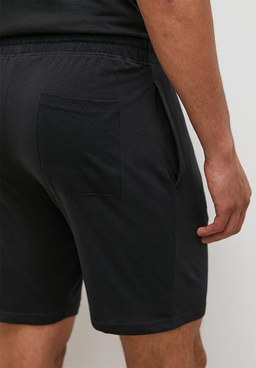 Superbalist - Printed knit lounge short - black