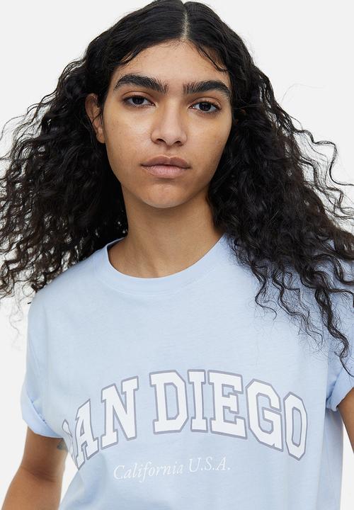 H&M - Printed T-shirt - blue