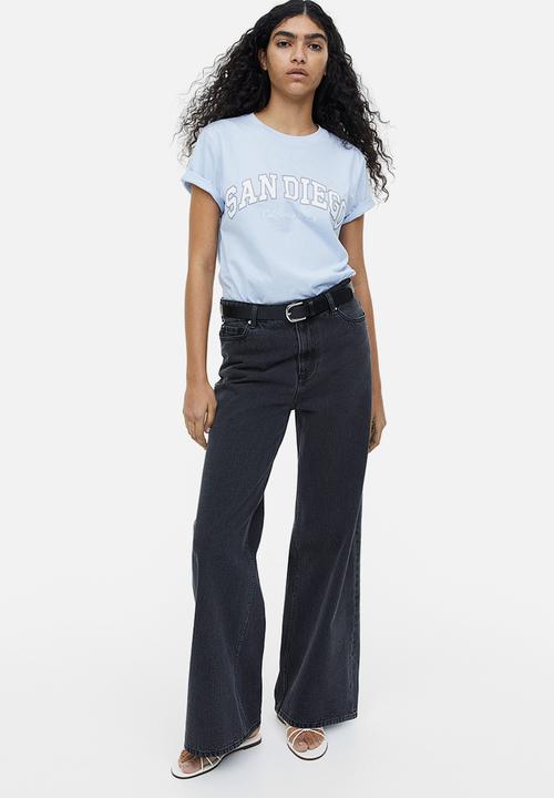 H&M - Printed T-shirt - blue