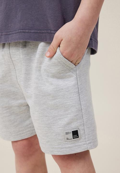 Cotton On - Henry slouch short - fog grey marle core