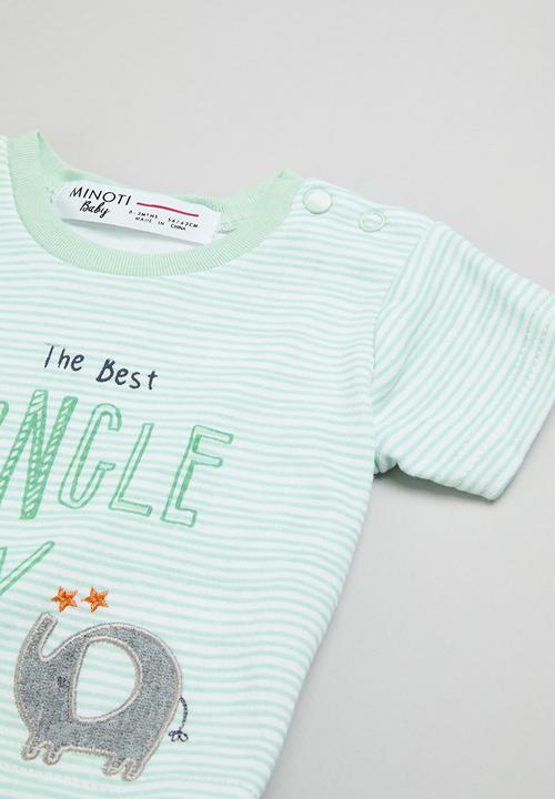 MINOTI - 2 Pack stripe T-shirt & aop legging set - multi