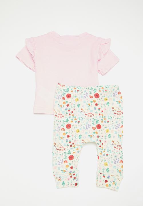 MINOTI - 2 Pack T-shirt & aop legging set - multi