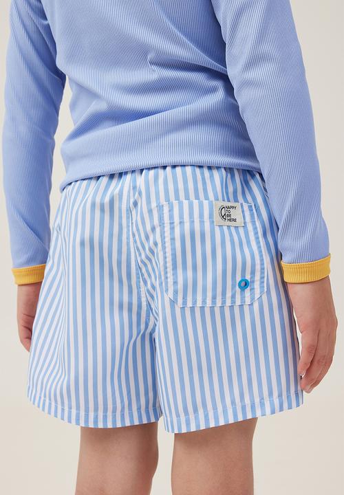 Cotton On - Bailey board short - dusk blue/white stripe