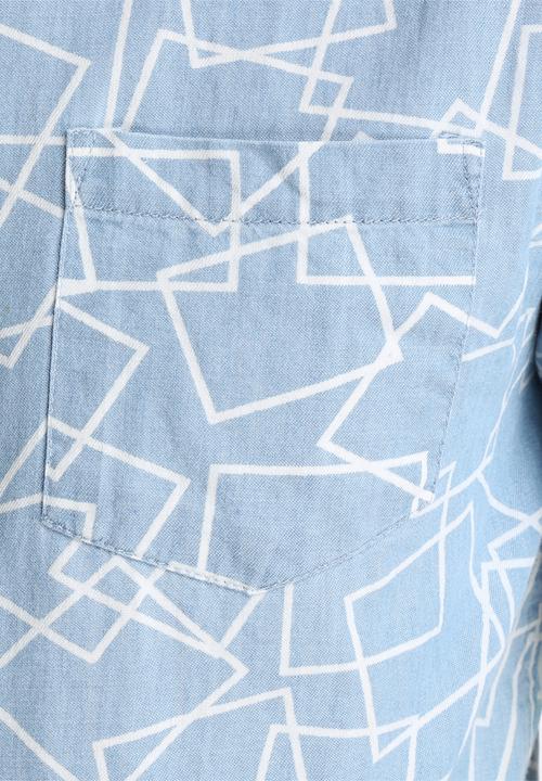 Another Influence - Geo Print Short Sleeved Shirt