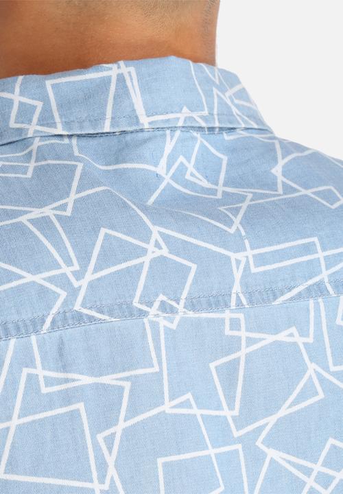 Another Influence - Geo Print Short Sleeved Shirt
