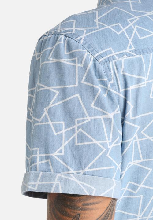 Another Influence - Geo Print Short Sleeved Shirt