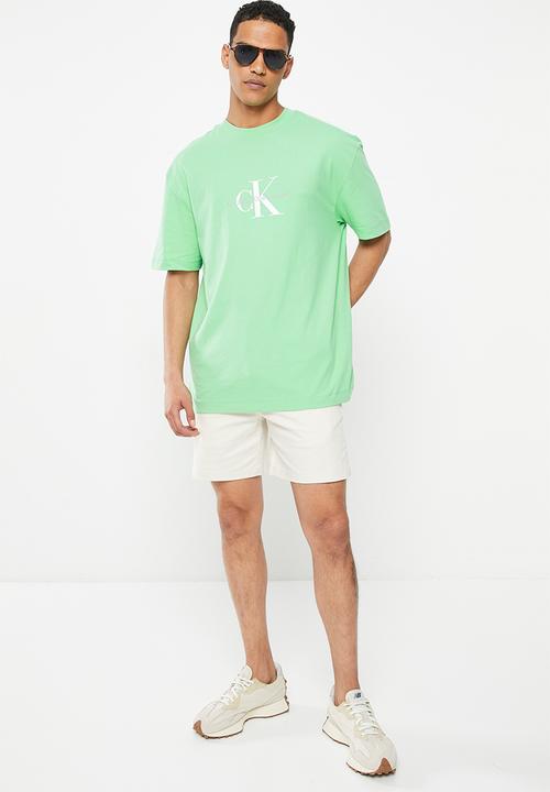 Calvin Klein - Monologo oversized tee - neptunes wave