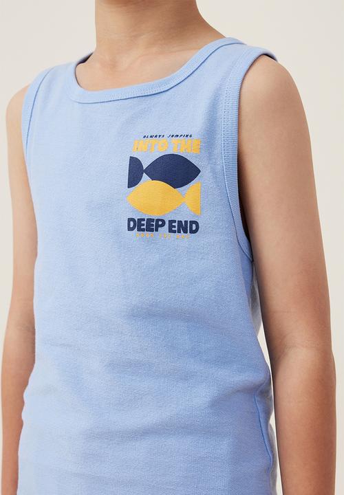 Cotton On - Olsen tank - dusk blue into the deep end