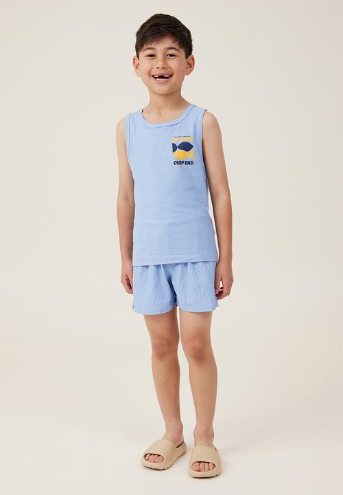 Cotton On - Olsen tank - dusk blue into the deep end