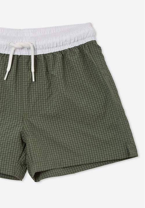 Cotton On - Bailey board short - swag green/white wb