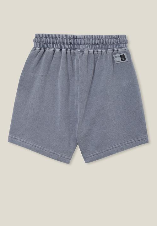 Cotton On - Henry slouch short - steel garment dye