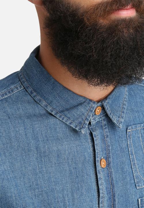 Another Influence - Long Sleeved Denim Shirt