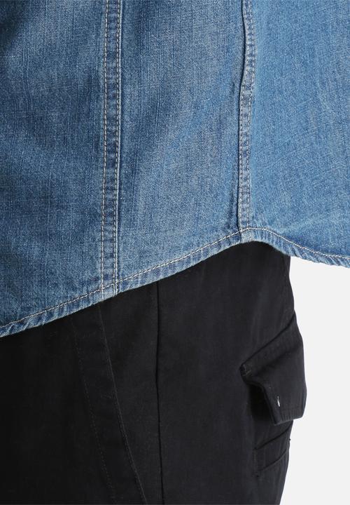 Another Influence - Long Sleeved Denim Shirt