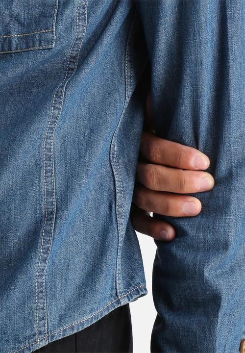 Another Influence - Long Sleeved Denim Shirt