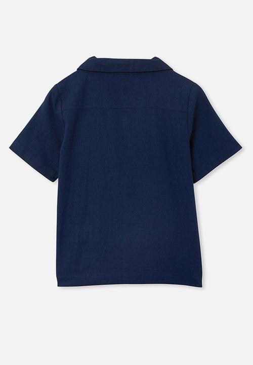 Cotton On - Cabana short sleeve shirt - in the navy