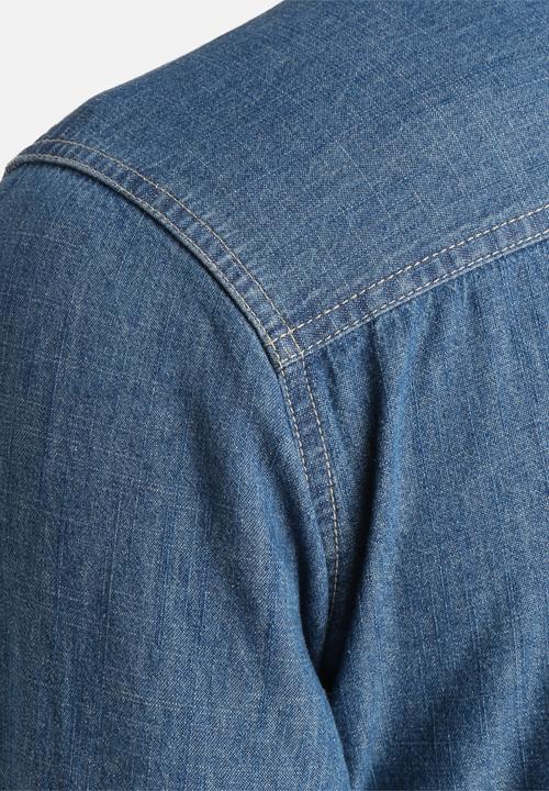 Another Influence - Long Sleeved Denim Shirt
