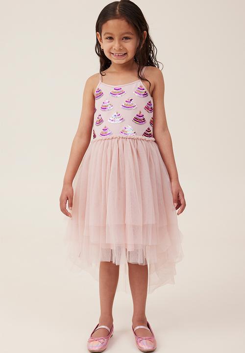 Cotton On - Iris dress up dress - dusty pink/deco shells