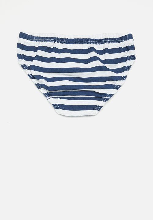 MINOTI - Boys dino stripes 5pk underpants - blue