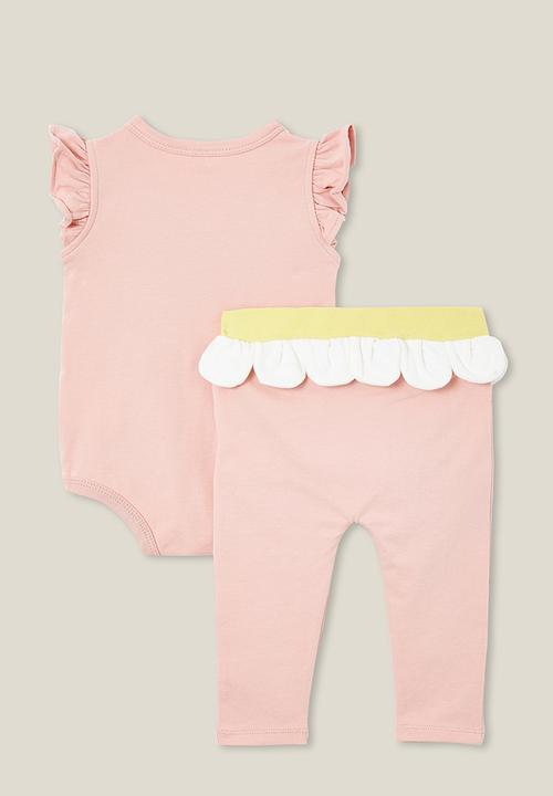 Cotton On - In-character short sleeve set - zepher/daisy