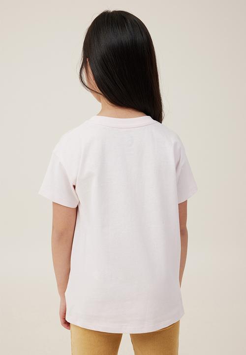 Cotton On - Poppy short sleeve print tee - crystal pink/roam free