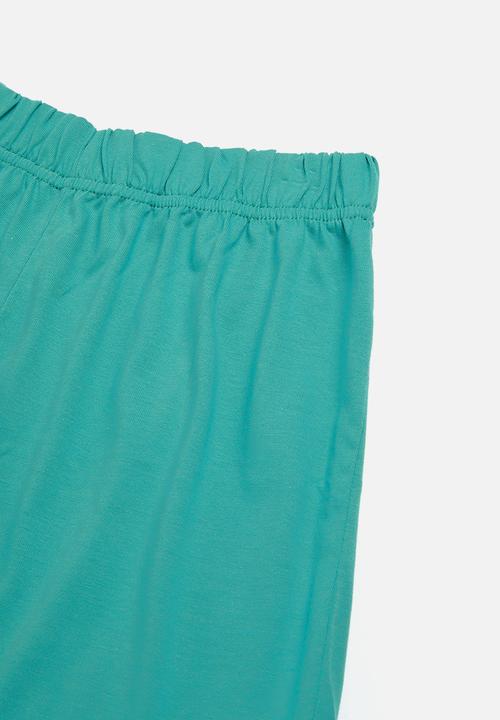 Rebel Republic - Summer pj set - stone & holly green