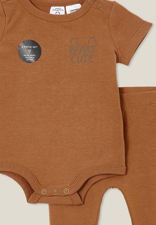 Cotton On - In-character short sleeve set - coco jumbo/bear