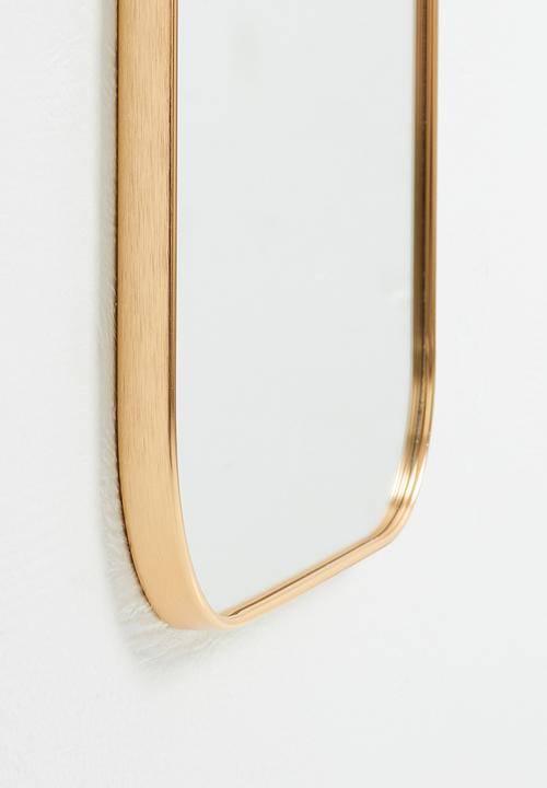 H&S - Freya Oval Mirror 115Cm W - Gold
