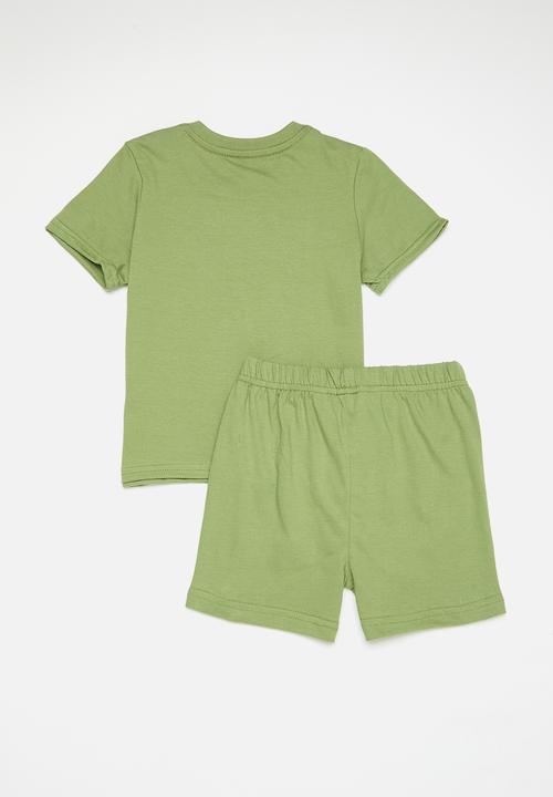 Pop Candy - Printed pj set - sage