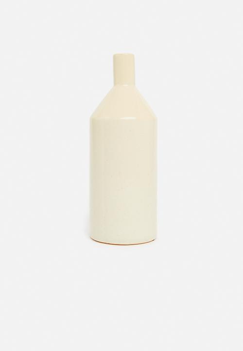 H&S - Chimney ceramic vase - matte sandy
