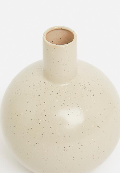 H&S - Porcelain belly vase - cream
