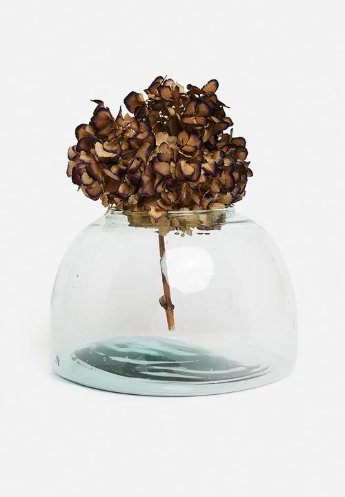 H&S - Mia Recycled glass vase - clear