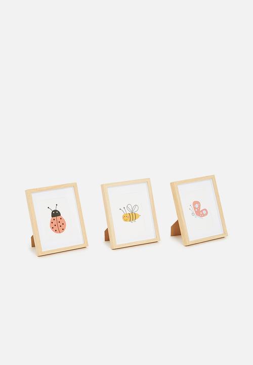 H&S - Picture frame set of 3 - multi