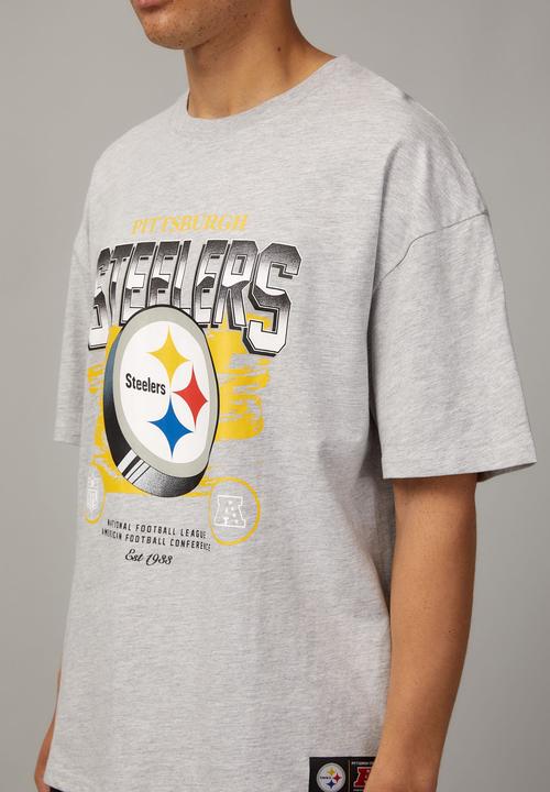 Factorie - Oversized Nfl T-shirt - lcn nfl grey marlse/steelers bevel