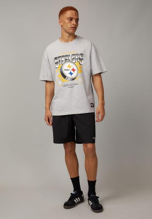 Factorie - Oversized Nfl T-shirt - lcn nfl grey marlse/steelers bevel